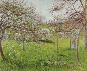 Camille Pissarro - Pommes En Fleurs, Temps Gris, Eragny