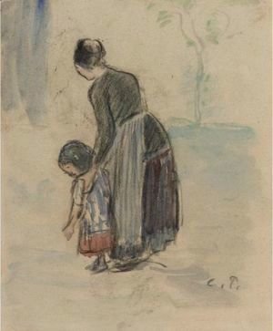 Camille Pissarro - Paysanne Et Enfant
