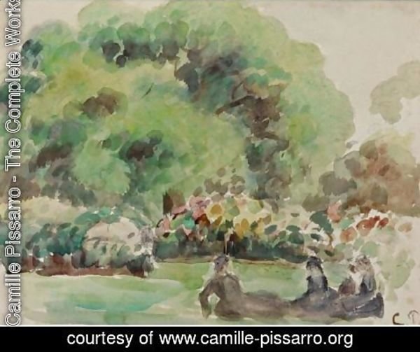 Camille Pissarro - Personnages Dans La Campagne