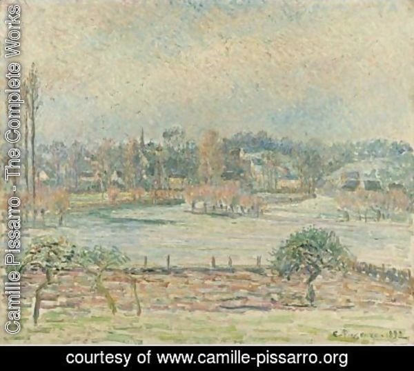Camille Pissarro - Vue De Bazincourt, Inondation, Effet Du Matin