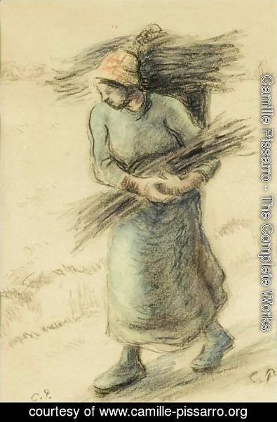 Camille Pissarro - Femme Portant Un Fagot