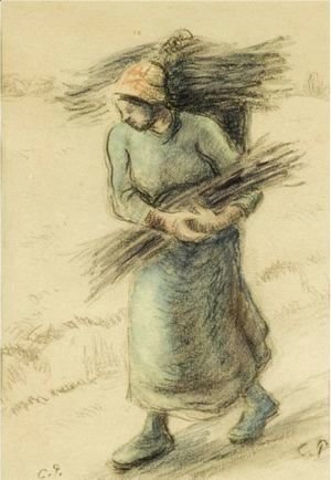 Camille Pissarro - Femme Portant Un Fagot