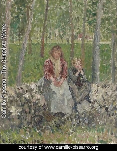 Camille Pissarro - The Complete Works - Paysannes Sous Les Arbres A ...