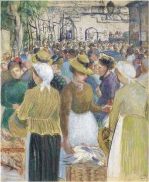 Camille Pissarro - Marche A La Volaille A Gisors