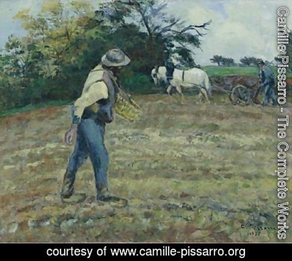 Camille Pissarro - Semeur Et Laboureur, Montfoucault