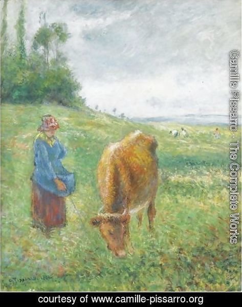 Camille Pissarro - Gardeuse De Vache, Cote Des Grouettes, Pontoise