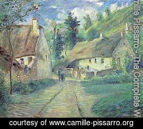 Camille Pissarro - Chaumieres a auvers, pres de pontoise