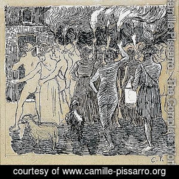 Camille Pissarro - Daphnis et chloe