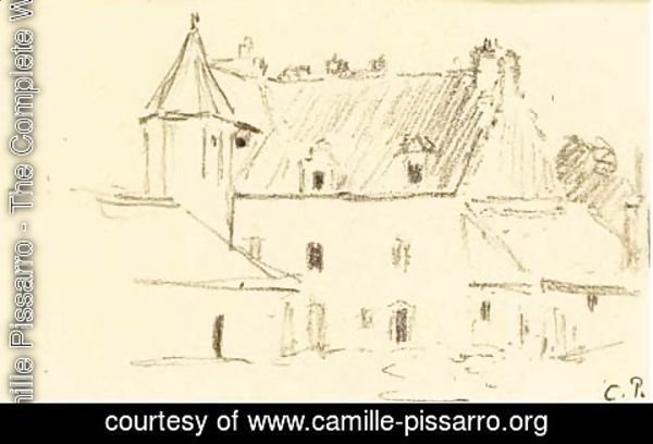 Camille Pissarro - Une maison