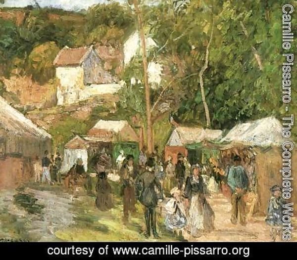 Camille Pissarro - Fair at the Hermitage near Pontoise