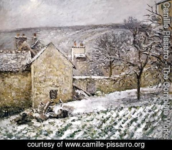 Camille Pissarro - Snow at l'Hermitage, Pontoise