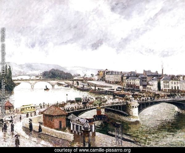 Le Grand Pont, Rouen, Effect of Rain