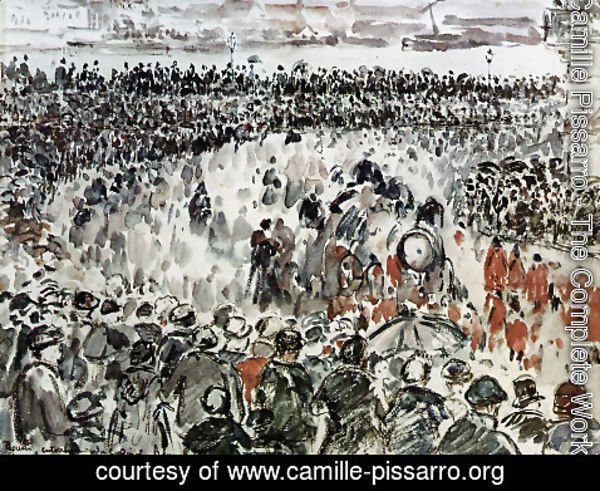 Camille Pissarro - Rouen burial of Cardinal Bonnechose
