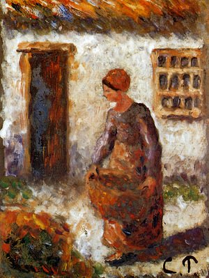 Camille Pissarro - Peasant woman with basket