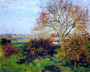 Camille Pissarro - Autumn morning at Eragny