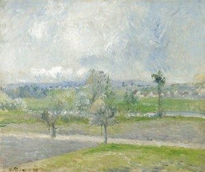 Camille Pissarro - Valhermeil near Oise, Rain effect