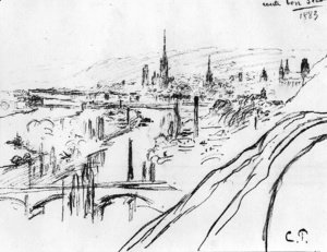 Camille Pissarro - View of Rouen 2