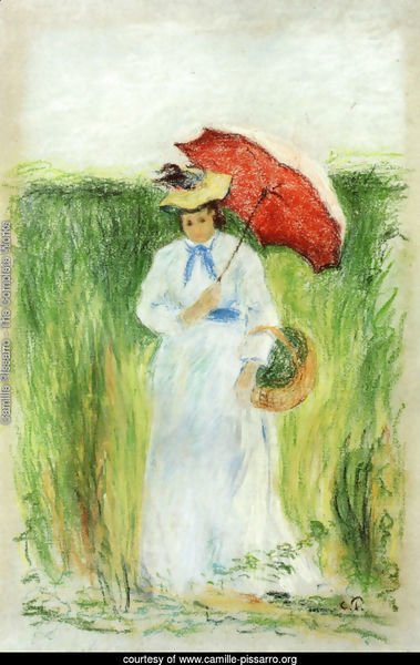 Young Woman with an Umbrella