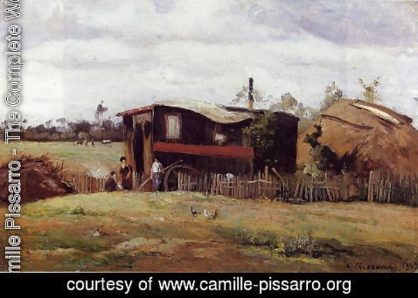 Camille Pissarro - The bohemian's wagon