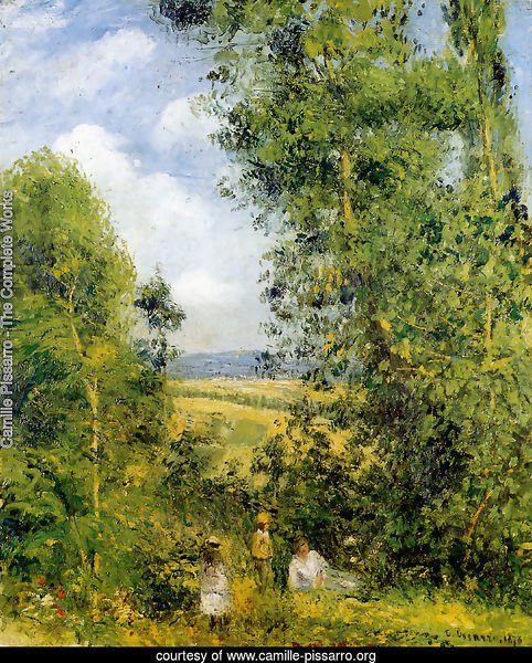 Resting in the Woods at Pontoise 1878