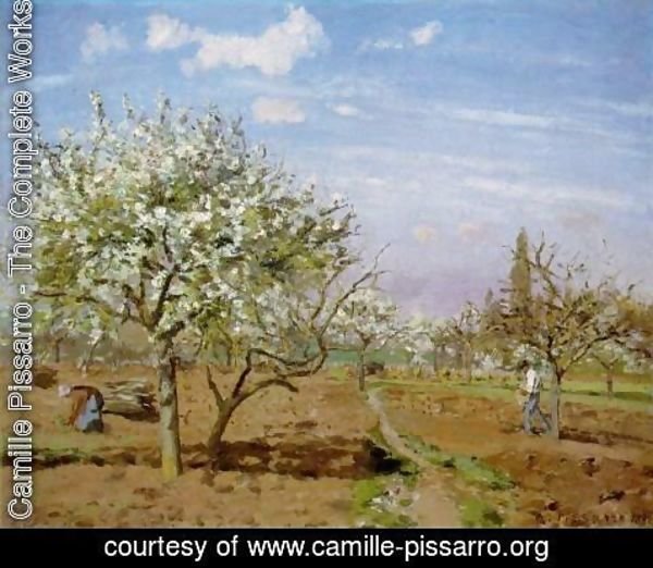 Camille Pissarro - Orchard In Bloom At Louveciennes