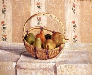 Camille Pissarro - Still Life  Apples And Pears In A Round Basket